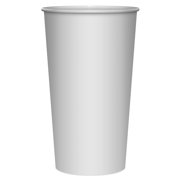 Choice 44 oz. White Poly Paper Cold Cup - 25/Pack