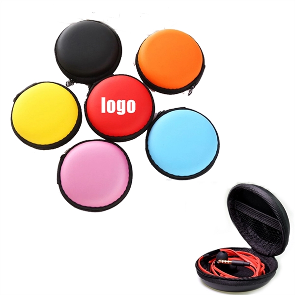 Round Shape Earphone Storage Case Printing Logo - Round Shape Earphone Storage Case Printing Logo - Image 0 of 0