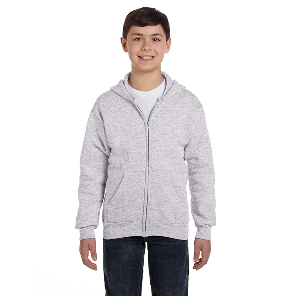 Hanes Youth EcoSmart® Full-Zip Hooded Sweatshirt - Hanes Youth EcoSmart® Full-Zip Hooded Sweatshirt - Image 22 of 55