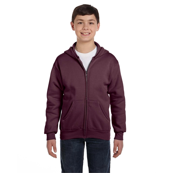 Hanes Youth EcoSmart® Full-Zip Hooded Sweatshirt - Hanes Youth EcoSmart® Full-Zip Hooded Sweatshirt - Image 24 of 55