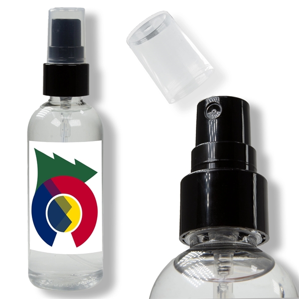 3.4 oz USA Made Hand Sanitizer Spray w/ Custom Imprint FDA Plum Grove