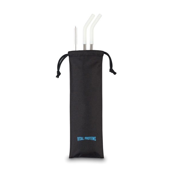 Aviana™ Poppy 2-Pack Stainless Straw Set - Aviana™ Poppy 2-Pack Stainless Straw Set - Image 2 of 3
