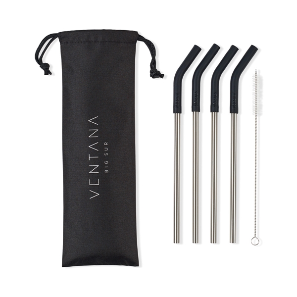 Aviana™ Poppy 4-Pack Stainless Straw Set - Aviana™ Poppy 4-Pack Stainless Straw Set - Image 1 of 3