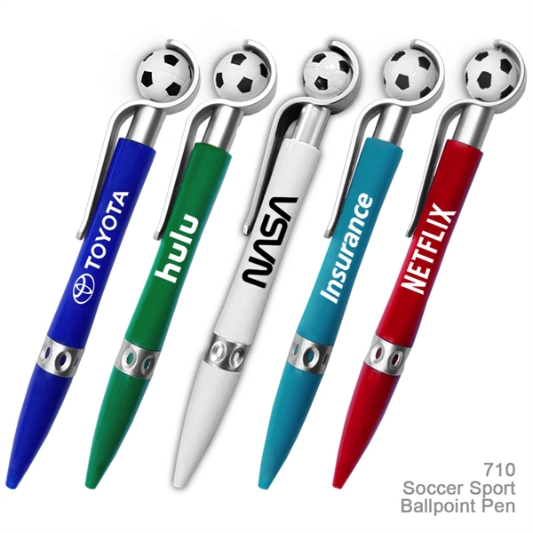 Popular Soccer Ball Sports Ballpoint Custom Pens - Popular Soccer Ball Sports Ballpoint Custom Pens - Image 0 of 1