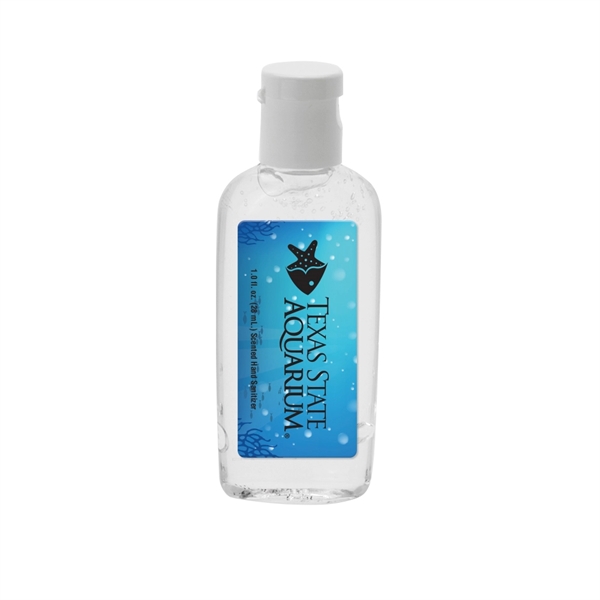 1 oz. Clear Gel Hand Sanitizer in Oval Bottle