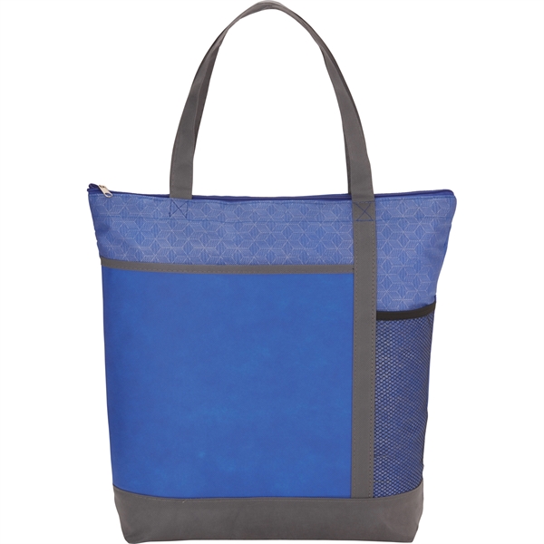 Chrome Non-Woven Zipper Convention Tote - Chrome Non-Woven Zipper Convention Tote - Image 22 of 24