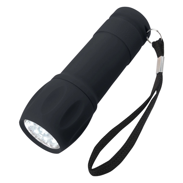 Custom Rubberized Torch Light With Strap