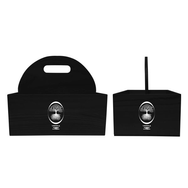 Black Wood Table Caddy - Black Wood Table Caddy - Image 0 of 1