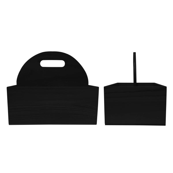 Black Wood Table Caddy - Black Wood Table Caddy - Image 1 of 1