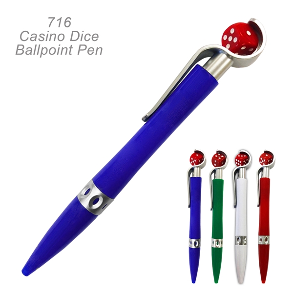 Popular Casino Dice Ballpoint Custom Pens - Popular Casino Dice Ballpoint Custom Pens - Image 2 of 9