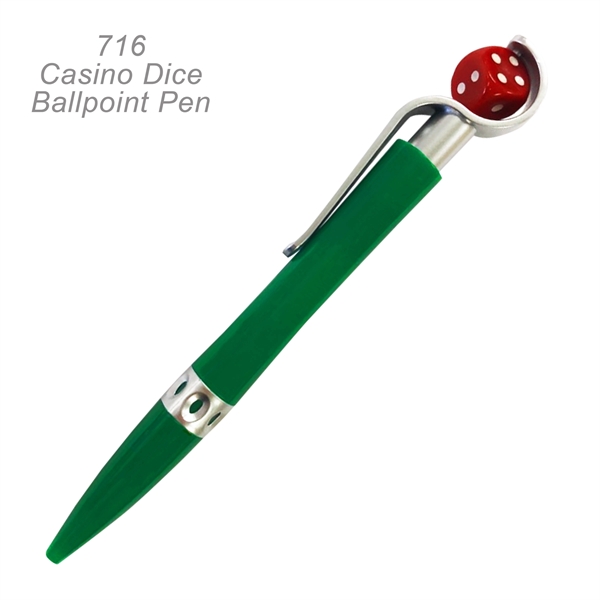 Popular Casino Dice Ballpoint Custom Pens - Popular Casino Dice Ballpoint Custom Pens - Image 5 of 9