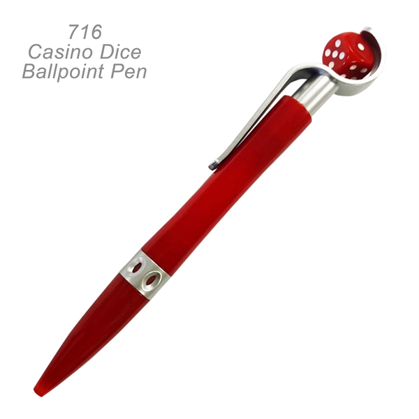 Popular Casino Dice Ballpoint Custom Pens - Popular Casino Dice Ballpoint Custom Pens - Image 7 of 9
