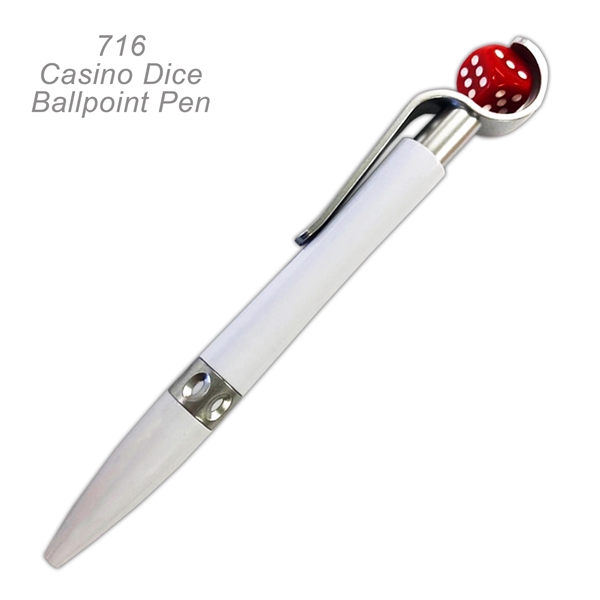 Popular Casino Dice Ballpoint Custom Pens - Popular Casino Dice Ballpoint Custom Pens - Image 9 of 9