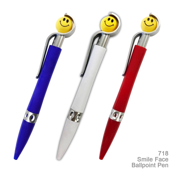 Popular Smile Face Novelty Ballpoint Custom Pens - Popular Smile Face Novelty Ballpoint Custom Pens - Image 1 of 7