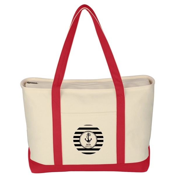 Large Starboard Cotton Canvas Tote Bag - Large Starboard Cotton Canvas Tote Bag - Image 21 of 48