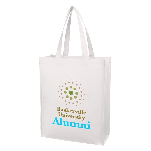 Matte Laminated Non-Woven Shopper Tote Bag - Matte Laminated Non-Woven Shopper Tote Bag - Image 10 of 15