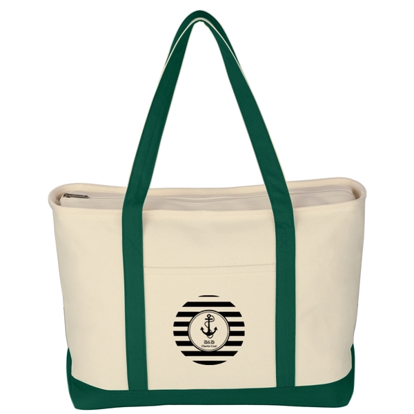 Large Starboard Cotton Canvas Tote Bag - Large Starboard Cotton Canvas Tote Bag - Image 7 of 48