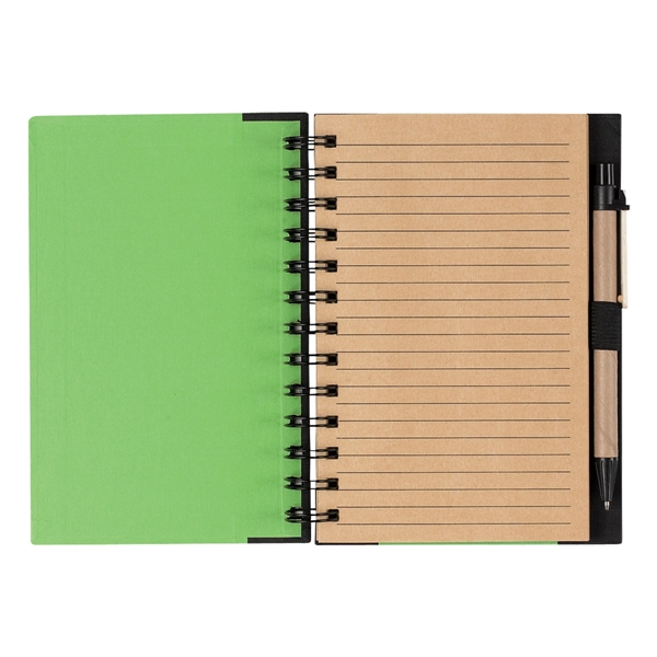 ECO-INSPIRED SPIRAL NOTEBOOK & PEN - ECO-INSPIRED SPIRAL NOTEBOOK & PEN - Image 11 of 21