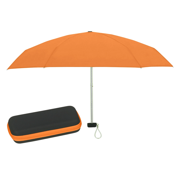 37" Arc Telescopic Folding Travel Umbrella With Eva Case - 37" Arc Telescopic Folding Travel Umbrella With Eva Case - Image 6 of 12