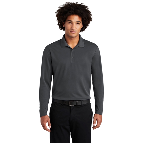 Sport-Tek PosiCharge RacerMesh Long Sleeve Polo. - Sport-Tek PosiCharge RacerMesh Long Sleeve Polo. - Image 38 of 39