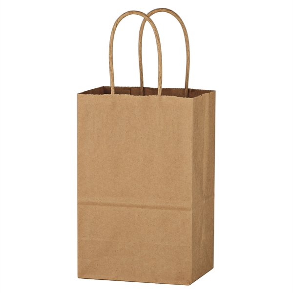 Kraft Paper Brown Shopping Bag - 5-1/4" x 8-1/4" - Kraft Paper Brown Shopping Bag - 5-1/4" x 8-1/4" - Image 2 of 4