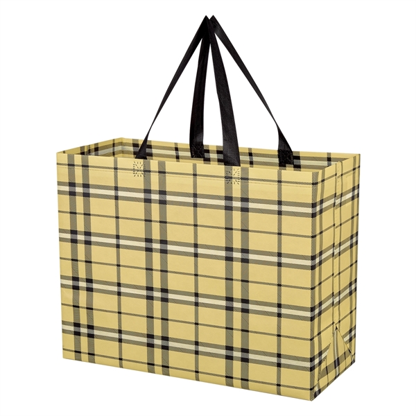 Soho Tartan Laminated Non-Woven Shopper Bag - Soho Tartan Laminated Non-Woven Shopper Bag - Image 3 of 3