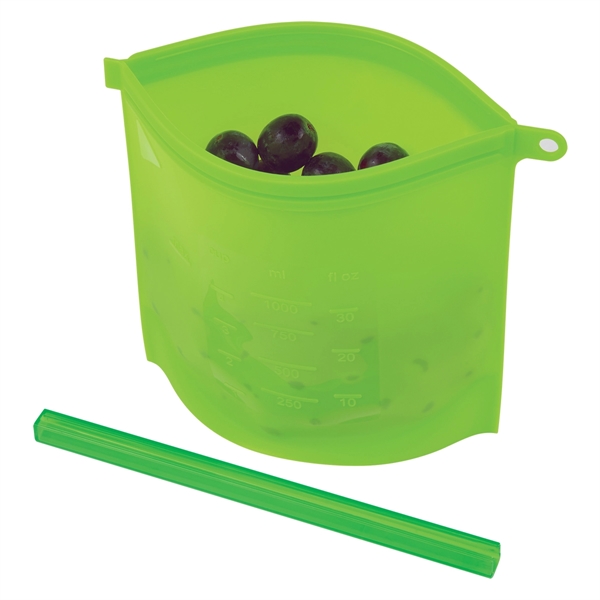 Reusable Food Bag With Plastic Slider - Reusable Food Bag With Plastic Slider - Image 12 of 13