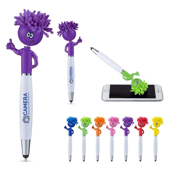 Thumbs Up MopToppers® Screen Cleaner with Stylus Pen - Thumbs Up MopToppers® Screen Cleaner with Stylus Pen - Image 0 of 7