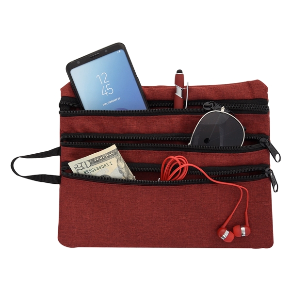 Heathered Tech Accessory Travel Bag - Heathered Tech Accessory Travel Bag - Image 12 of 12