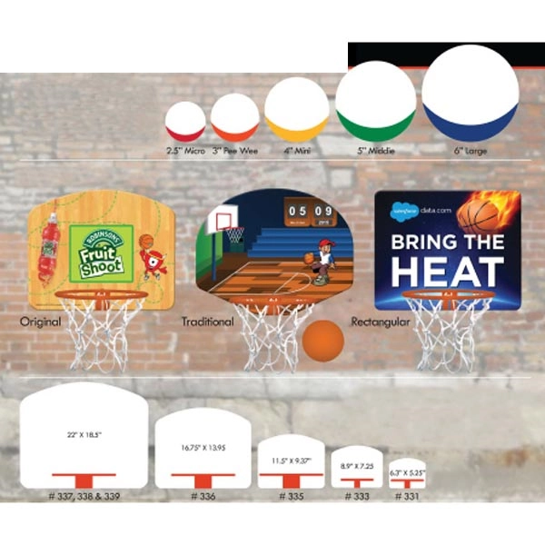 Basket Ball 3-Pee Wee- White Top - Basket Ball 3-Pee Wee- White Top - Image 1 of 1