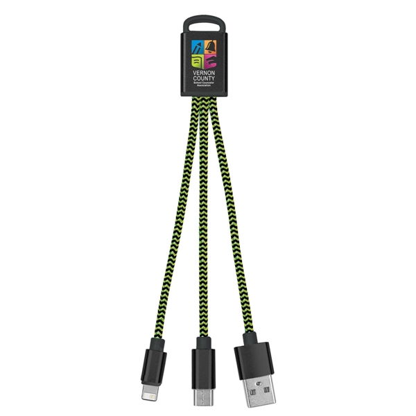 3-In-1 Braided Charging Buddy - 3-In-1 Braided Charging Buddy - Image 19 of 48