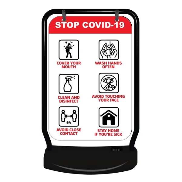 Stock Swing Sign - Double Sided Kit (Stop Covid-19) - Stock Swing Sign - Double Sided Kit (Stop Covid-19) - Image 0 of 0