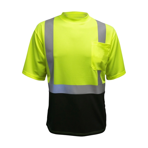 Max Apparel® Hi Vis Short Sleeve Black Bottom T-Shirt - Max Apparel® Hi Vis Short Sleeve Black Bottom T-Shirt - Image 0 of 1