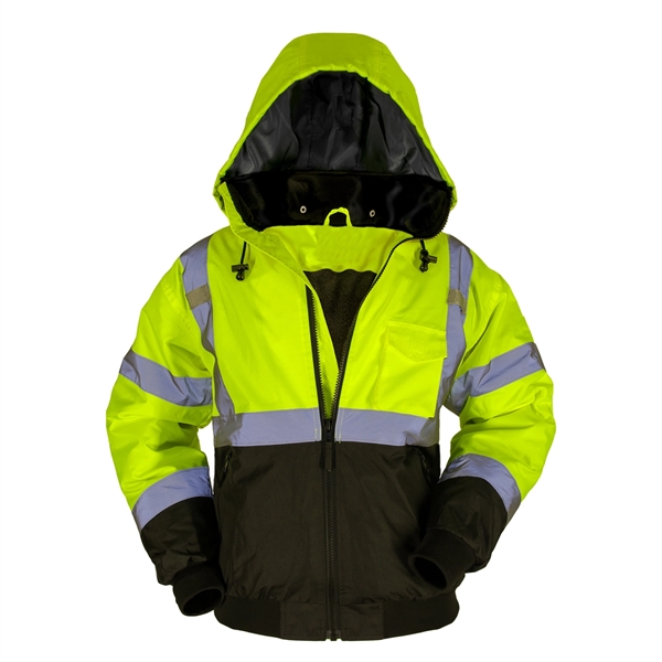 Max Apparel® 2 In 1 Black Bottom Bomber Jacket - Max Apparel® 2 In 1 Black Bottom Bomber Jacket - Image 0 of 1