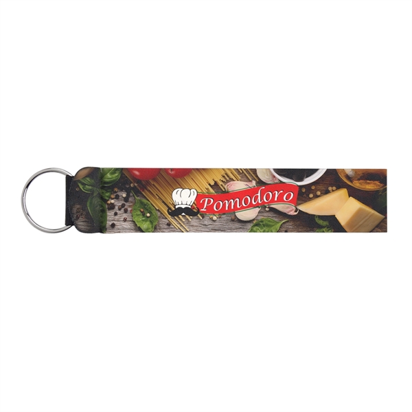Custom Neoprene Wristband With Key Ring