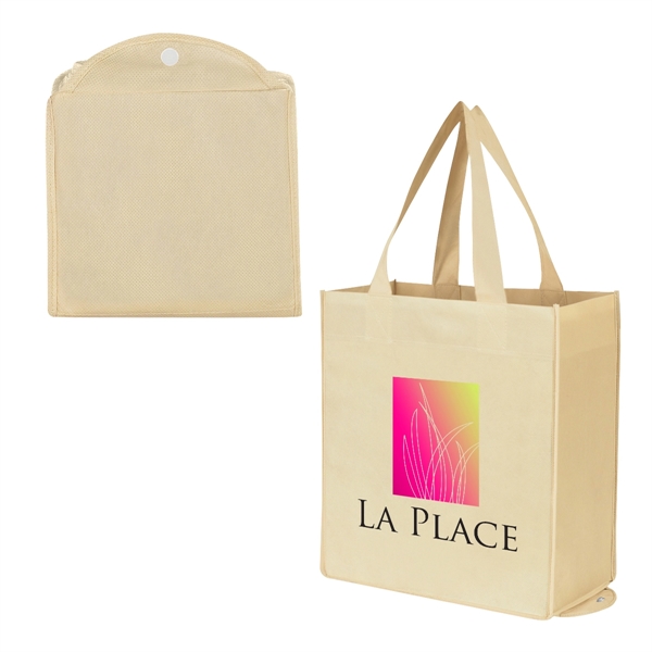 Non-Woven Foldable Shopper Tote Bag - Non-Woven Foldable Shopper Tote Bag - Image 7 of 21