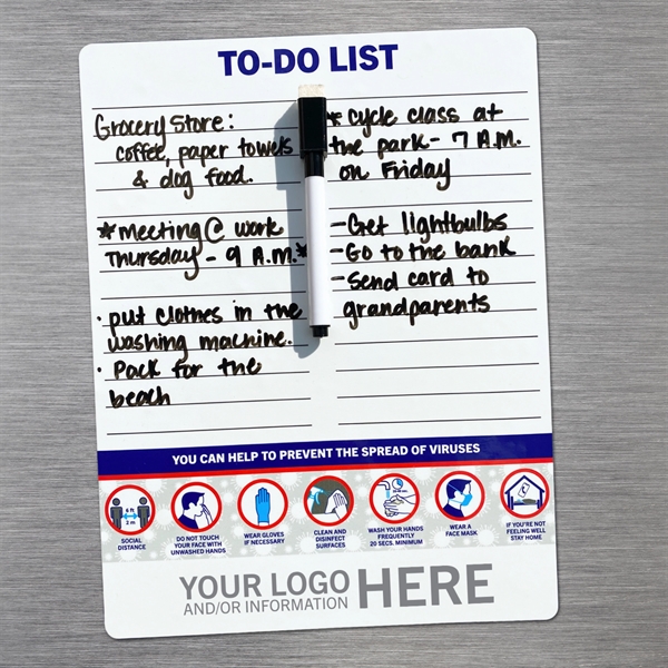 8.5'' x 11'' Dry Erase Magnet Board - 8.5'' x 11'' Dry Erase Magnet Board - Image 0 of 0