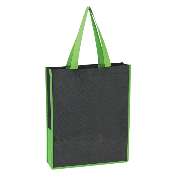 Non-Woven Tote Bag With Accent Trim - Non-Woven Tote Bag With Accent Trim - Image 16 of 16