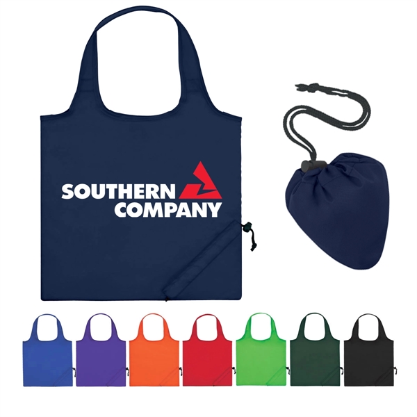Foldable Drawstring Tote Bag - Foldable Drawstring Tote Bag - Image 0 of 17