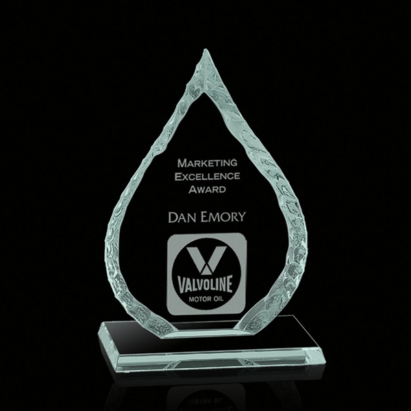 Iceberg Oil Drop Award on Base - Jade