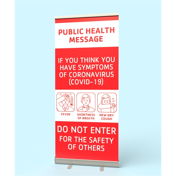 Retractable Banner Stand (Public Health Message) - Retractable Banner Stand (Public Health Message) - Image 0 of 0