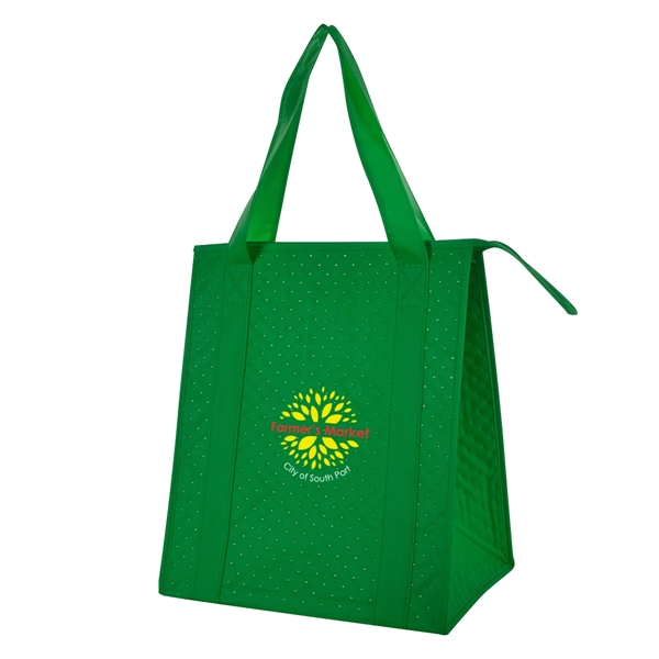 Dimples Non-Woven Cooler Tote Bag - Dimples Non-Woven Cooler Tote Bag - Image 11 of 27