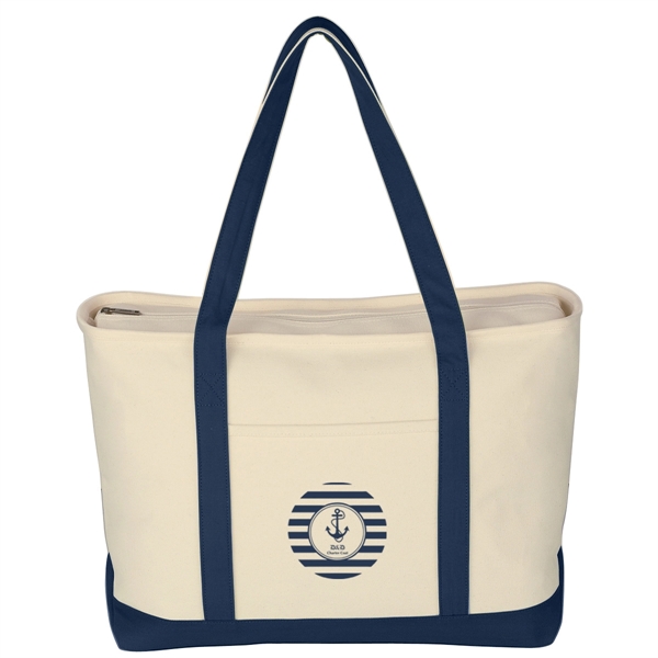 Large Starboard Cotton Canvas Tote Bag - Large Starboard Cotton Canvas Tote Bag - Image 17 of 48