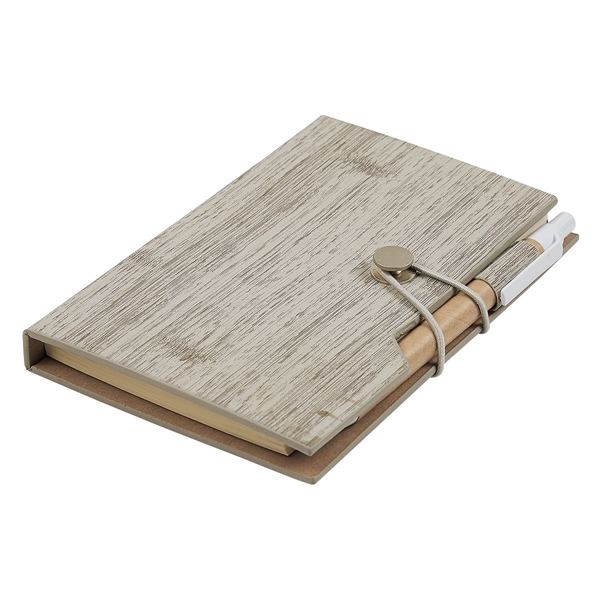 Woodgrain Look Notebook With Sticky Notes And Flags - Woodgrain Look Notebook With Sticky Notes And Flags - Image 6 of 14