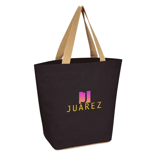 Marketplace Jute Tote Bag - Marketplace Jute Tote Bag - Image 5 of 21