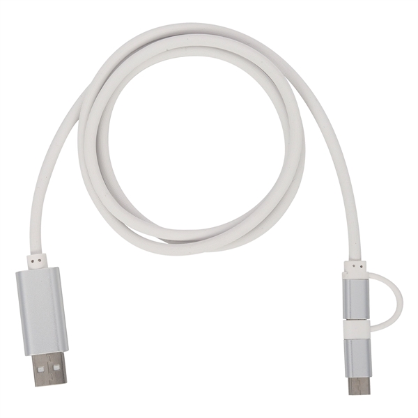 3-in-1 3 Ft. Disco Tech Light Up Charging Cable - 3-in-1 3 Ft. Disco Tech Light Up Charging Cable - Image 1 of 4