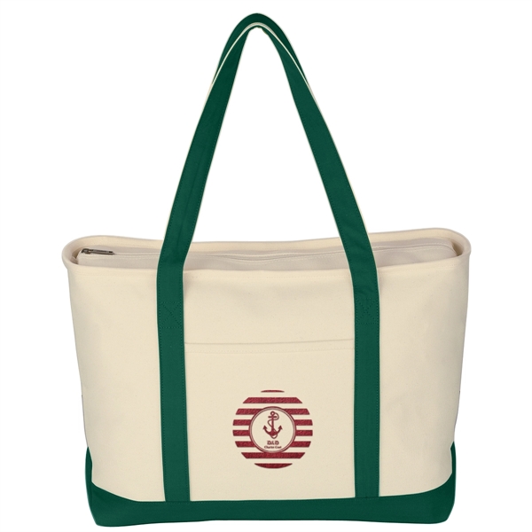 Large Starboard Cotton Canvas Tote Bag - Large Starboard Cotton Canvas Tote Bag - Image 6 of 48