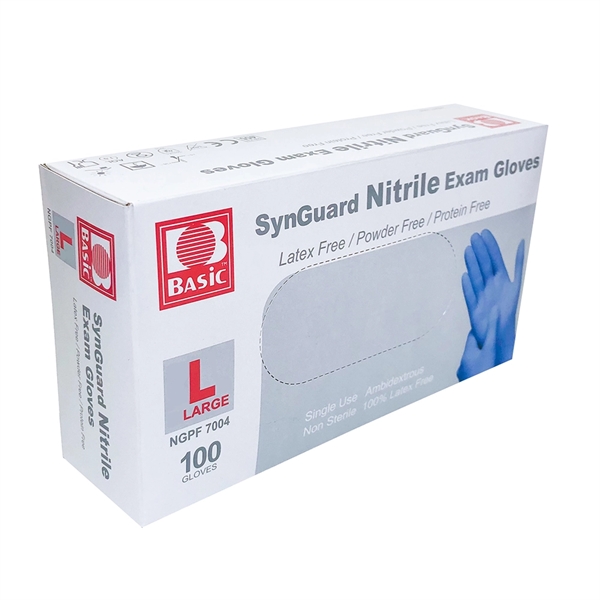 Disposable Powder-free Nitrile Exam Gloves Box/100 - Disposable Powder-free Nitrile Exam Gloves Box/100 - Image 1 of 5