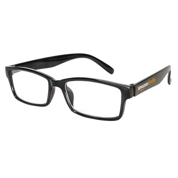 Reader Black Squared Eyeglasses