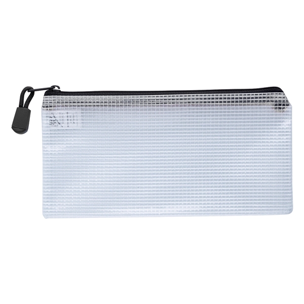 Clear Zippered Pencil Pouch - Clear Zippered Pencil Pouch - Image 1 of 8